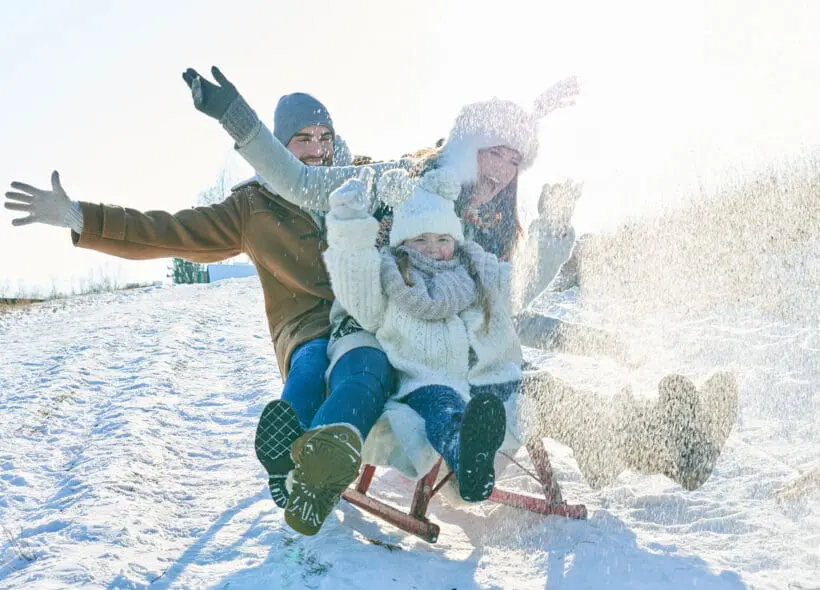 Rodeln im Winterurlaub Rodeln im Winterurlaub