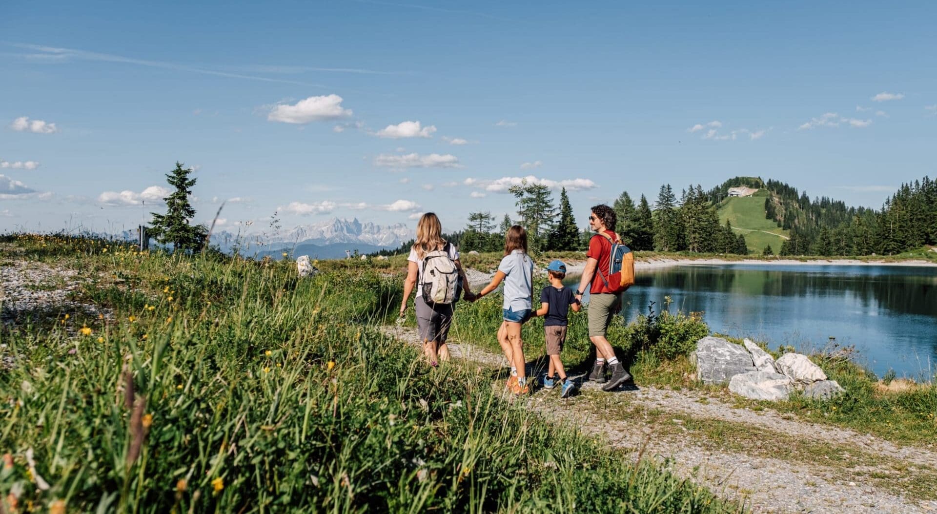 Familienwanderung Speicherteich Alpendorf