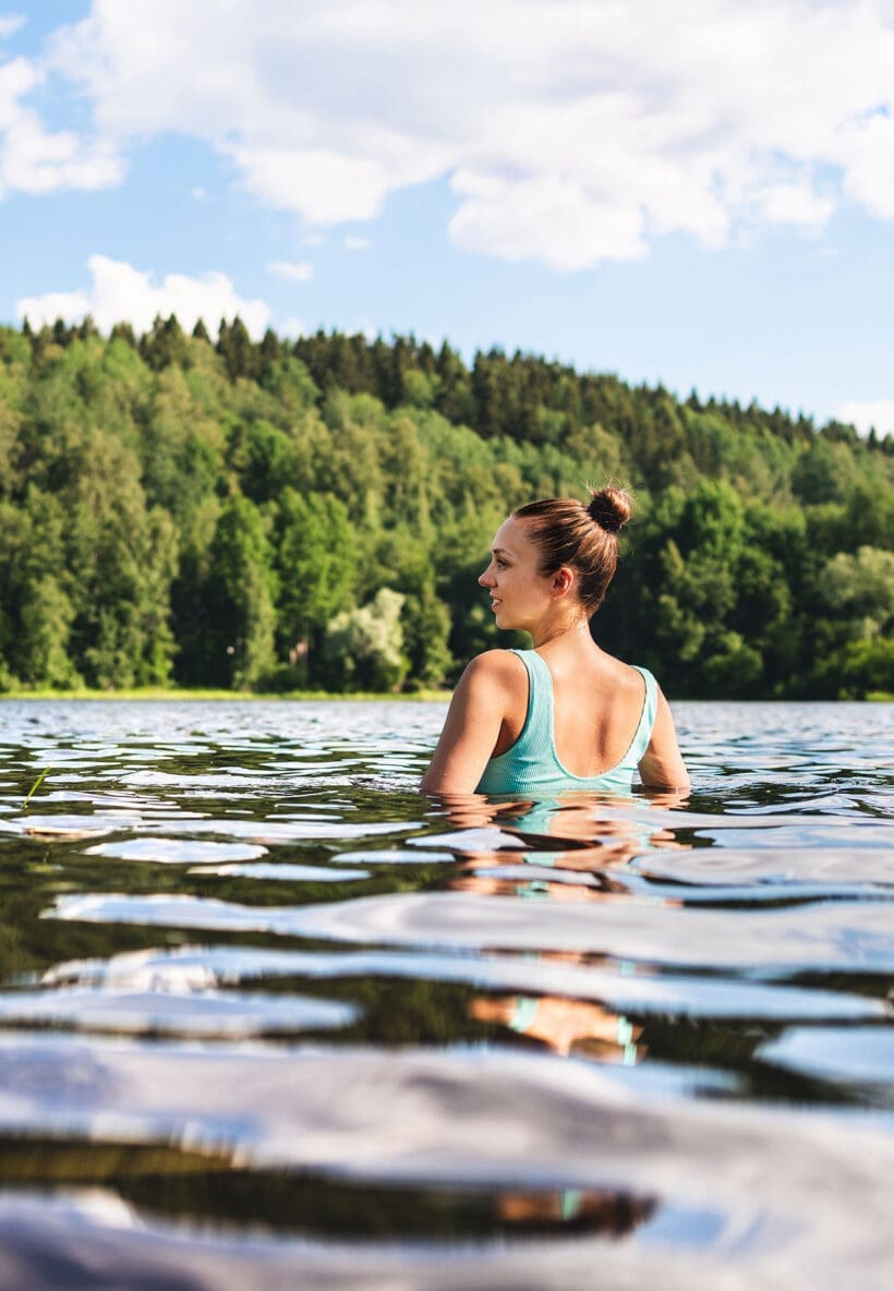 Schwimmen im Sommerurlaub